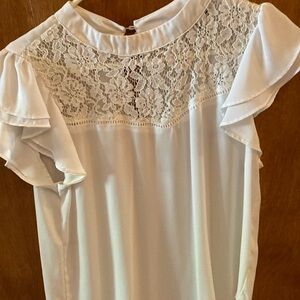 Elegant White Lace Blouse